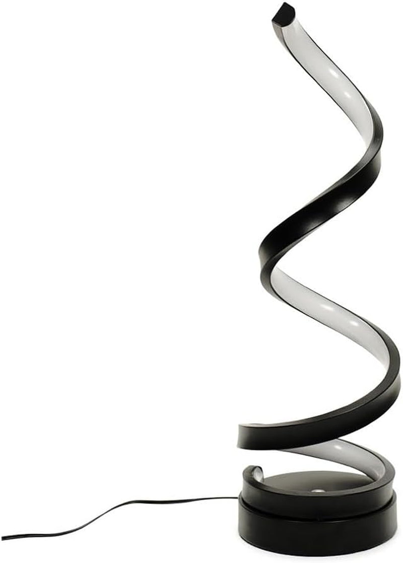 | Matt Black Twist Table Lamp with Integrated LED Touch Button | Table Lamps, Home Décor & Improvement Essential