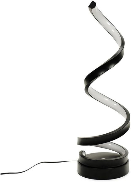 | Matt Black Twist Table Lamp with Integrated LED Touch Button | Table Lamps, Home Décor & Improvement Essential